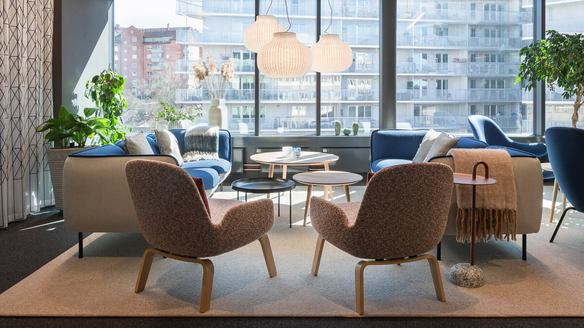loungeyta i kontorslokal