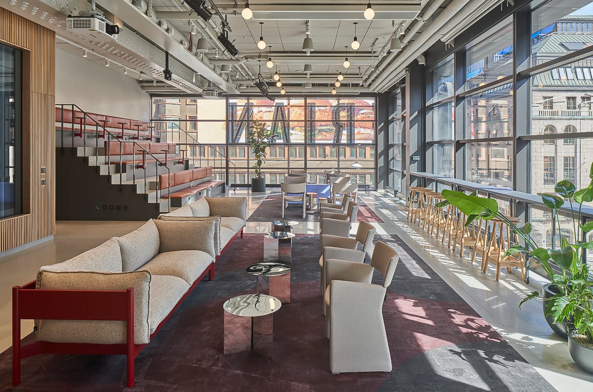 lounge på en arbetsplats